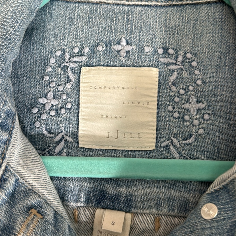 J.Jill denim jean jacket - Picture 4 of 5